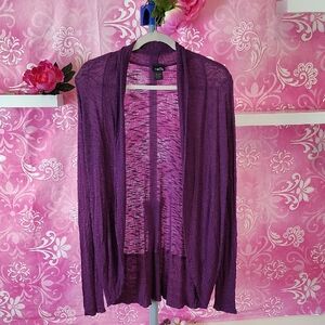 Tahari Deep Purple Women's Cardigan